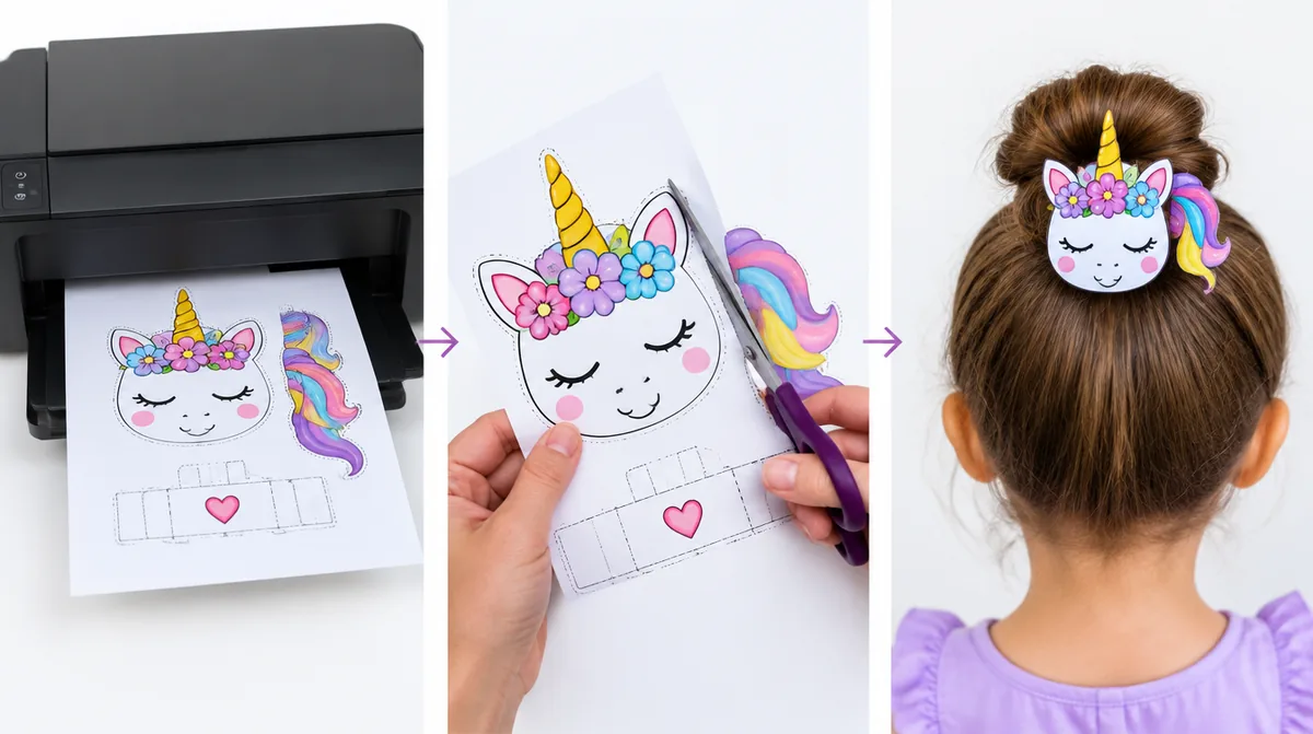 Três etapas para escolher, imprimir e montar o cabelo maluco